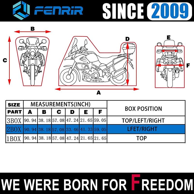 FENRIR 420D 90""INCH Motorcycle Cover Waterproof Outdoor Storage for Adventure R1250GS R1300GS KLR650 Versys Africa twin Transalp750 NC750X CB500X NT1100 Super Tenere Tracer9 FJR1300 Multistrada Vstrom - Image 5